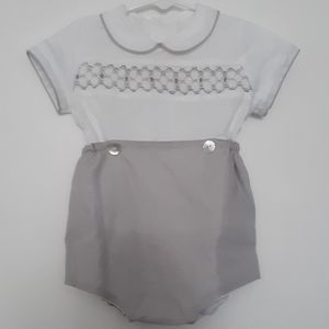 La Coqueta Smocked Buster Suit